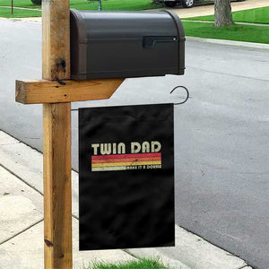 Retro Twin Dad Garden Flag Make It A Double Vintage Cool 70s 80s Style Sunset TS10 Print Your Wear