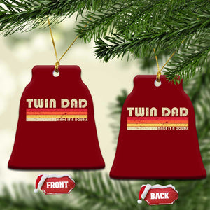 Retro Twin Dad Ceramic Ornament Make It A Double Vintage Cool 70s 80s Style Sunset TS10 Print Your Wear