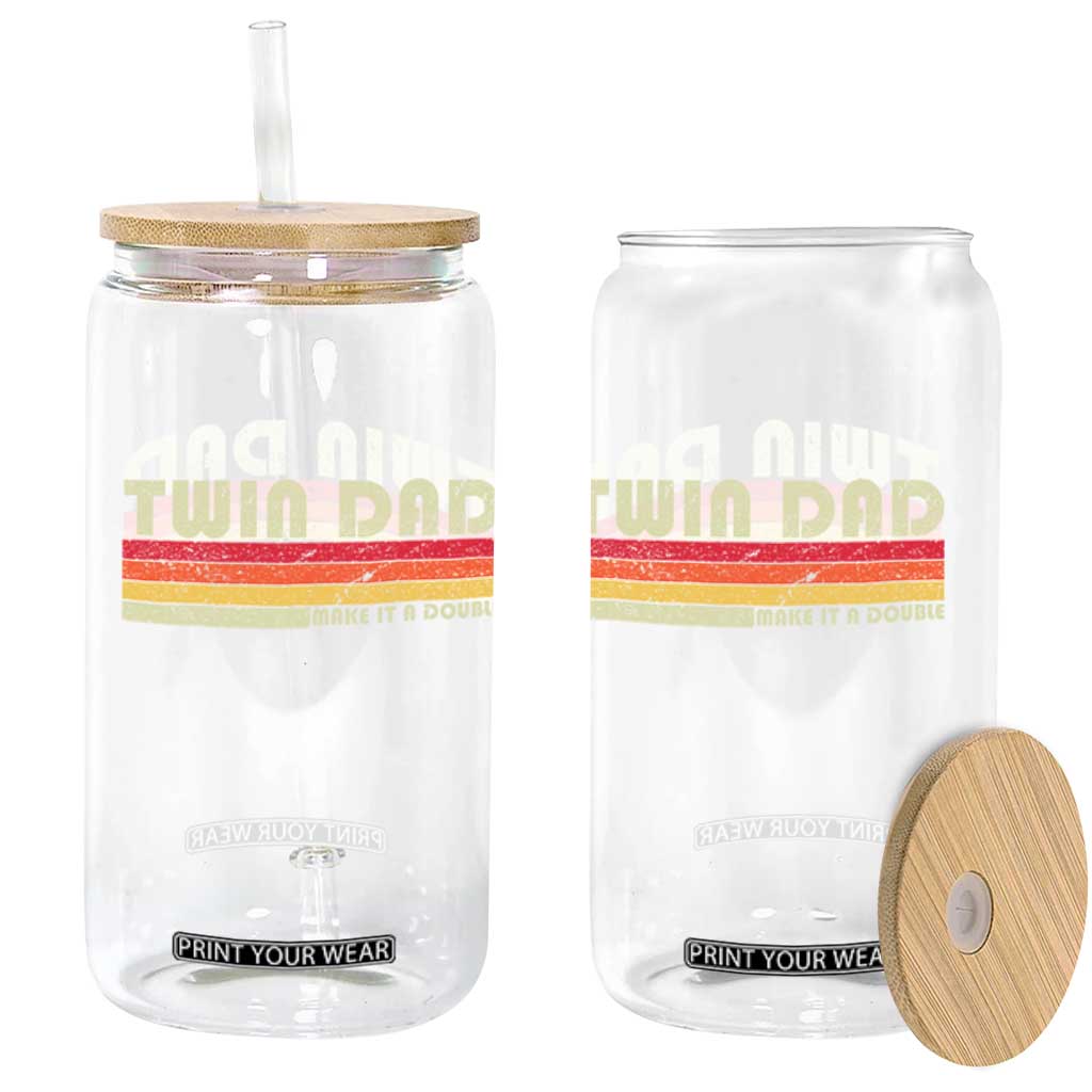 Retro Twin Dad Glass Can Make It A Double Vintage Cool 70s 80s Style Sunset TS10 Print Your Wear