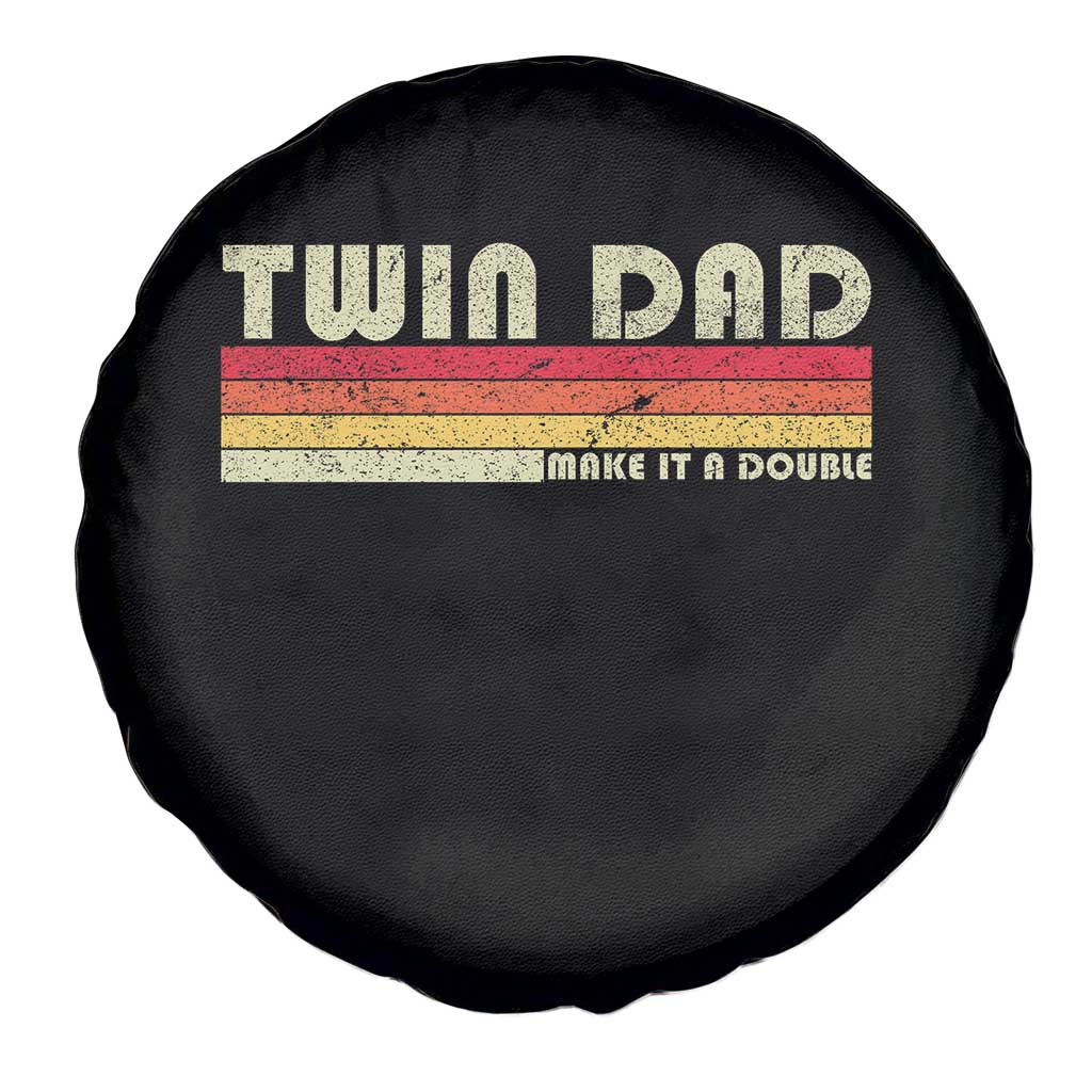 Retro Twin Dad Spare Tire Cover Make It A Double Vintage Cool 70s 80s Style Sunset TS10 Print Your Wear