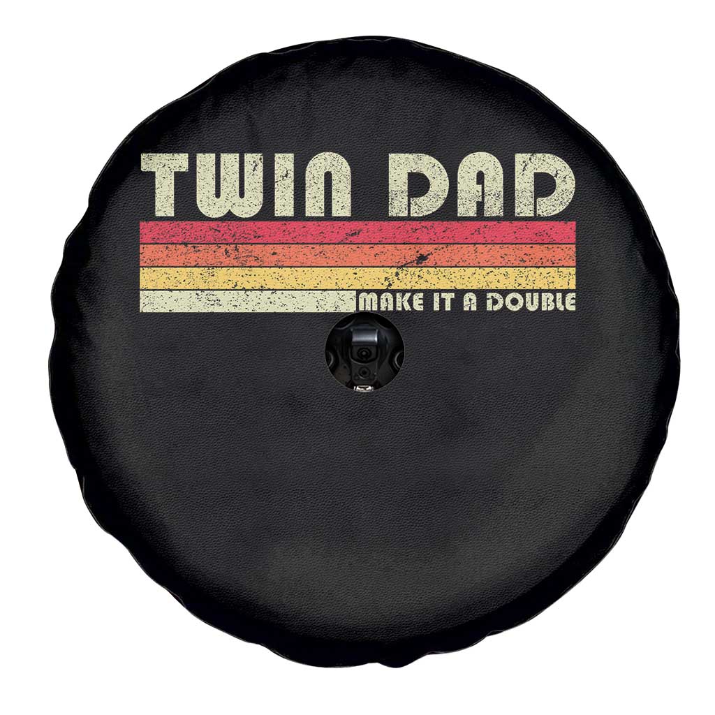 Retro Twin Dad Spare Tire Cover Make It A Double Vintage Cool 70s 80s Style Sunset TS10 Print Your Wear