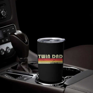 Retro Twin Dad Tumbler Cup Make It A Double Vintage Cool 70s 80s Style Sunset TS10 Print Your Wear