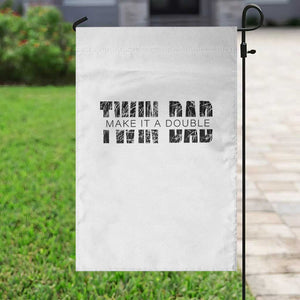 Retro Twin Dad Garden Flag Subtle Make It A Double Fathers Day