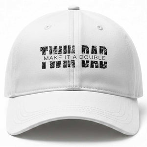 Retro Twin Dad Baseball Cap Subtle Make It A Double Fathers Day