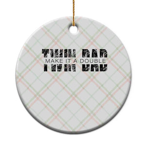 Retro Twin Dad Ceramic Ornament Subtle Make It A Double Fathers Day