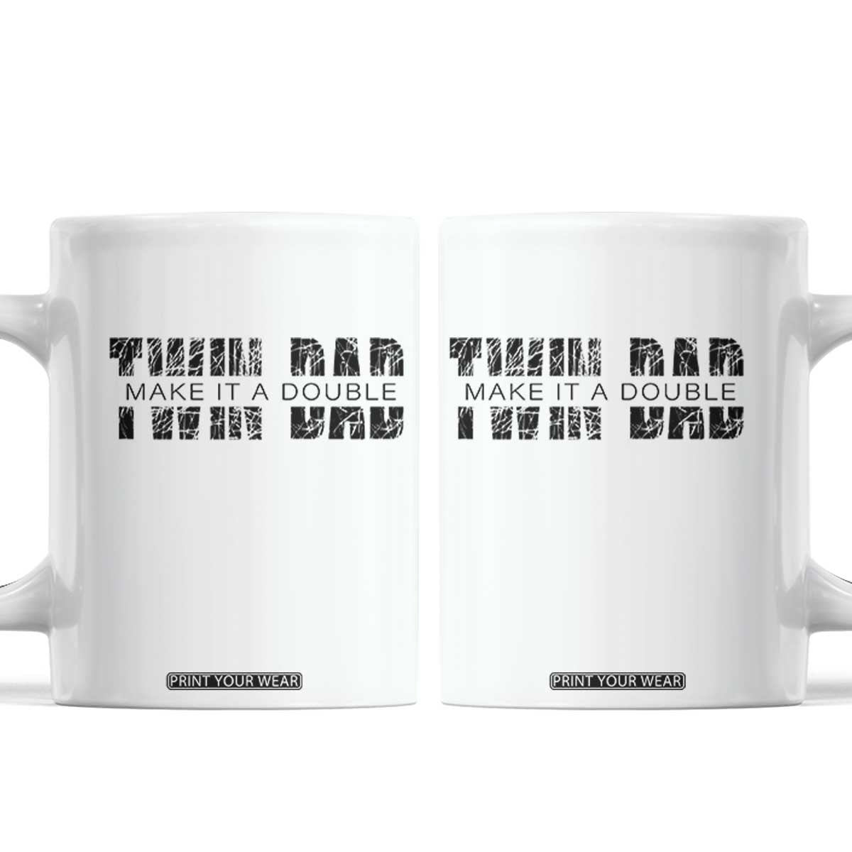 Retro Twin Dad Coffee Mug Subtle Make It A Double Fathers Day