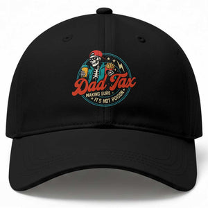 Skeleton Dad Tax Making Sure Its Not Poison Baseball Cap Husband Daddy Fathers Day Gift