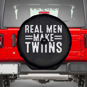 Funny Twin Dad Spare Tire Cover Real Men Make Twins Daddy Humor Fathers Day TS10 Black Print Your Wear