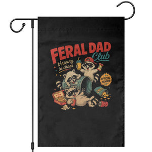 Funny Raccoon Dad Garden Flag Feral Dad Club Fathers Day Gift TS10 Black Print Your Wear