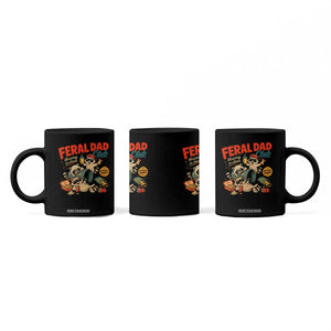 Funny Raccoon Dad Coffee Mug Feral Dad Club Fathers Day Gift TS10 Print Your Wear