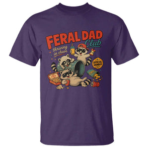 Funny Raccoon Dad T Shirt Feral Dad Club Fathers Day Gift TS10 Purple Print Your Wear