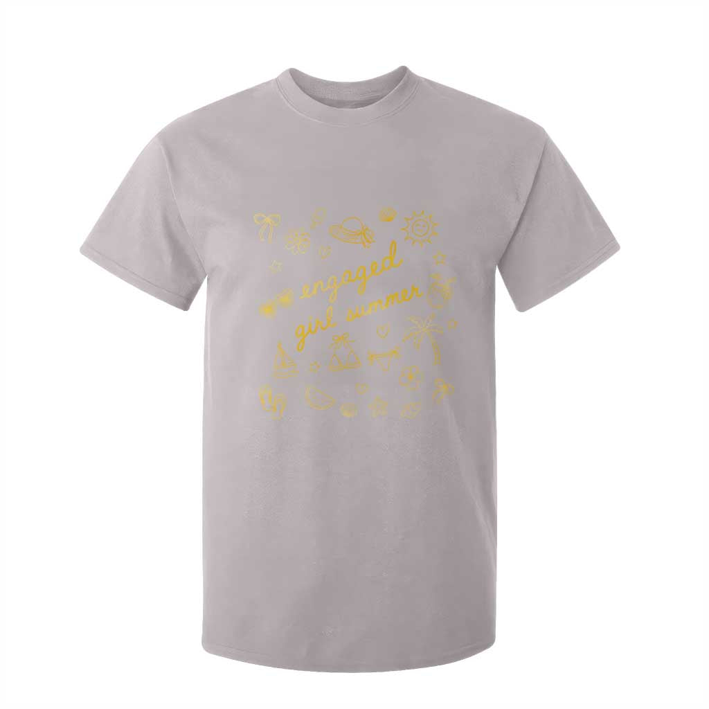 Engaged Girl Summer T Shirt For Kid Bride To Be Engagement