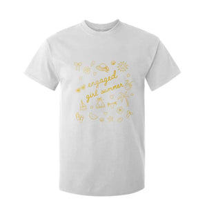 Engaged Girl Summer T Shirt For Kid Bride To Be Engagement