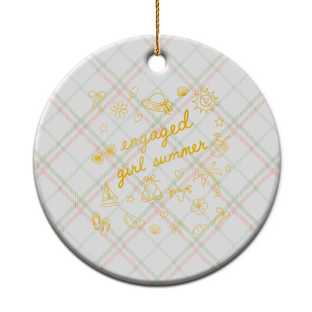 Engaged Girl Summer Ceramic Ornament Bride To Be Engagement