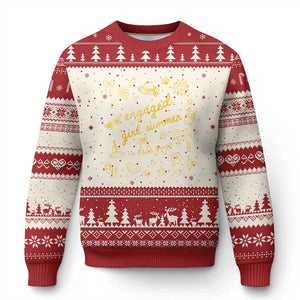 Engaged Girl Summer Ugly Christmas Sweater Bride To Be Engagement