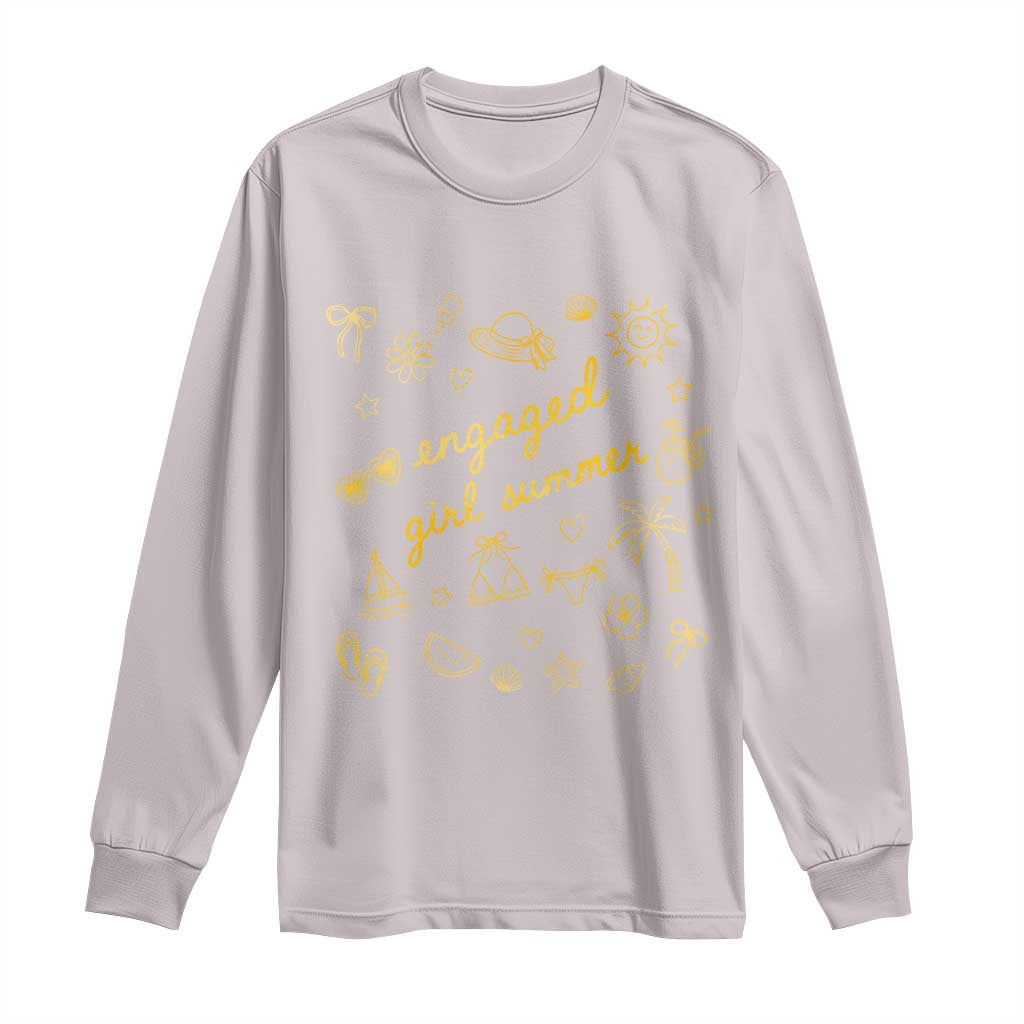Engaged Girl Summer Long Sleeve Shirt Bride To Be Engagement