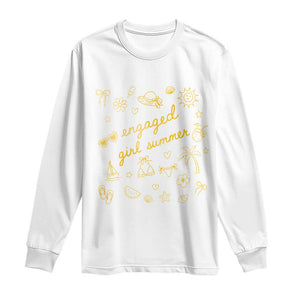 Engaged Girl Summer Long Sleeve Shirt Bride To Be Engagement