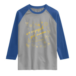 Engaged Girl Summer Raglan Shirt Bride To Be Engagement