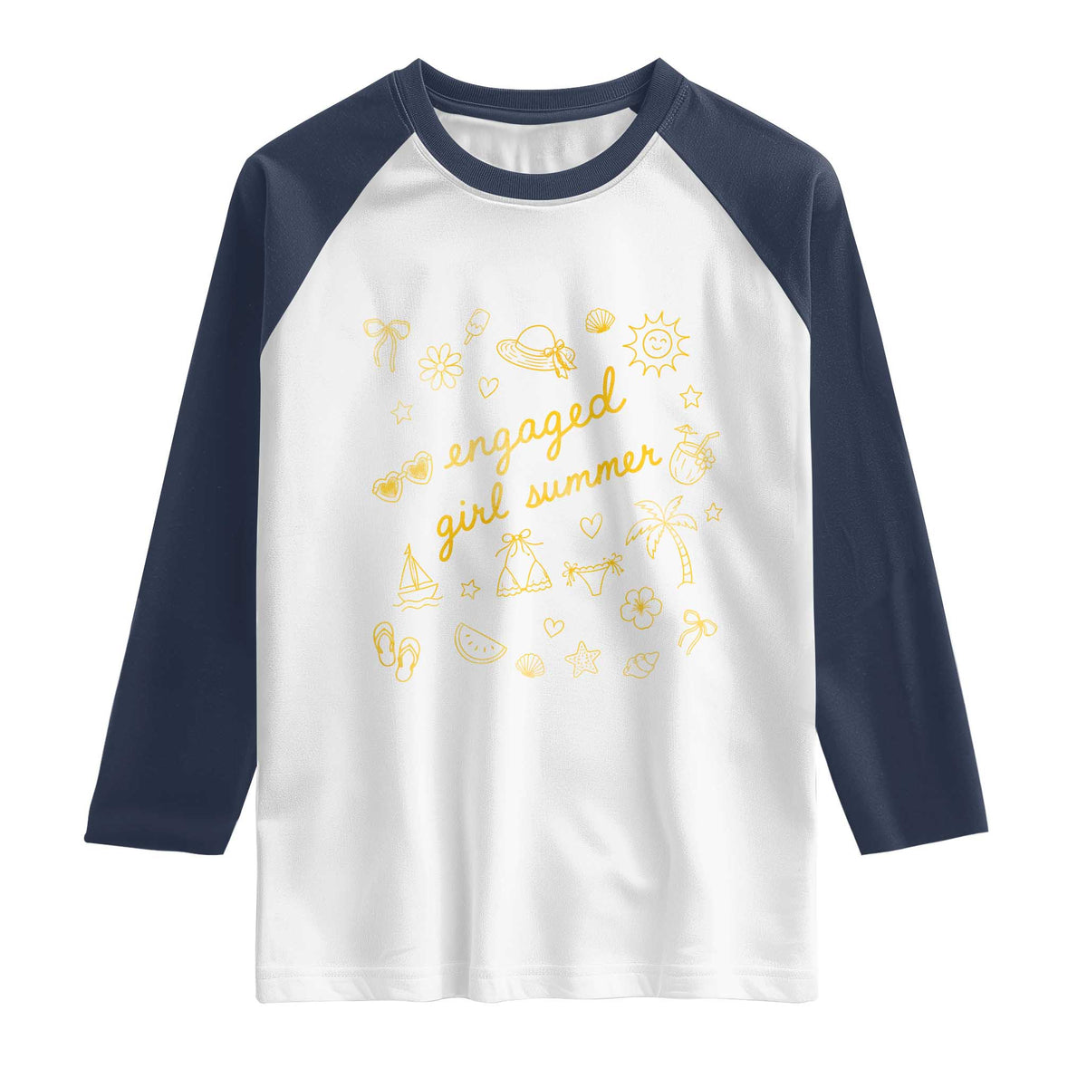 Engaged Girl Summer Raglan Shirt Bride To Be Engagement