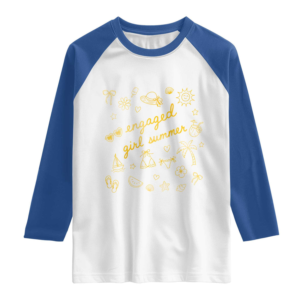 Engaged Girl Summer Raglan Shirt Bride To Be Engagement