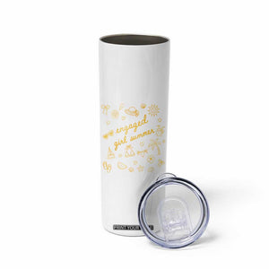 Engaged Girl Summer Skinny Tumbler Bride To Be Engagement TS10 Print Your Wear