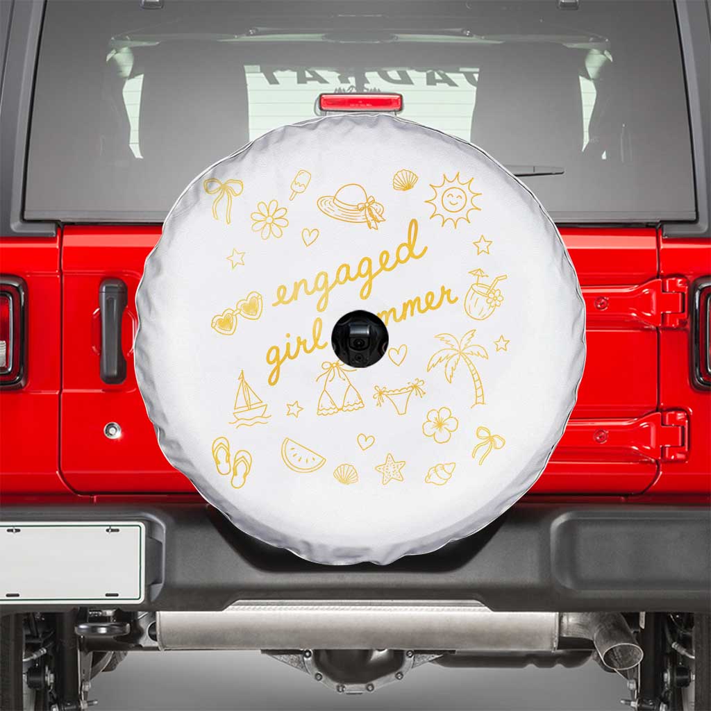 Engaged Girl Summer Spare Tire Cover Bride To Be Engagement