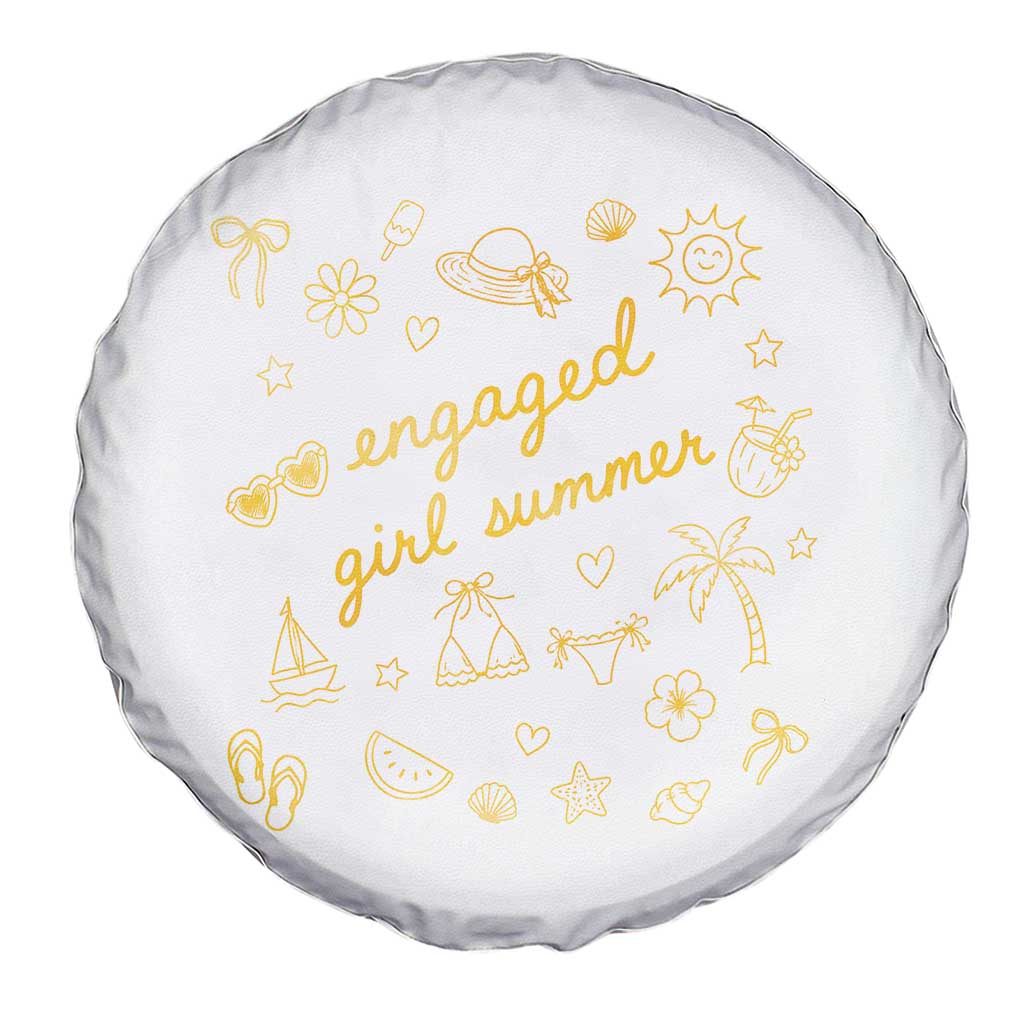 Engaged Girl Summer Spare Tire Cover Bride To Be Engagement