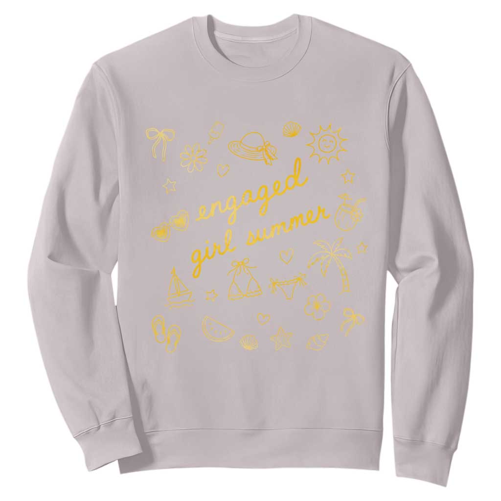 Engaged Girl Summer Sweatshirt Bride To Be Engagement