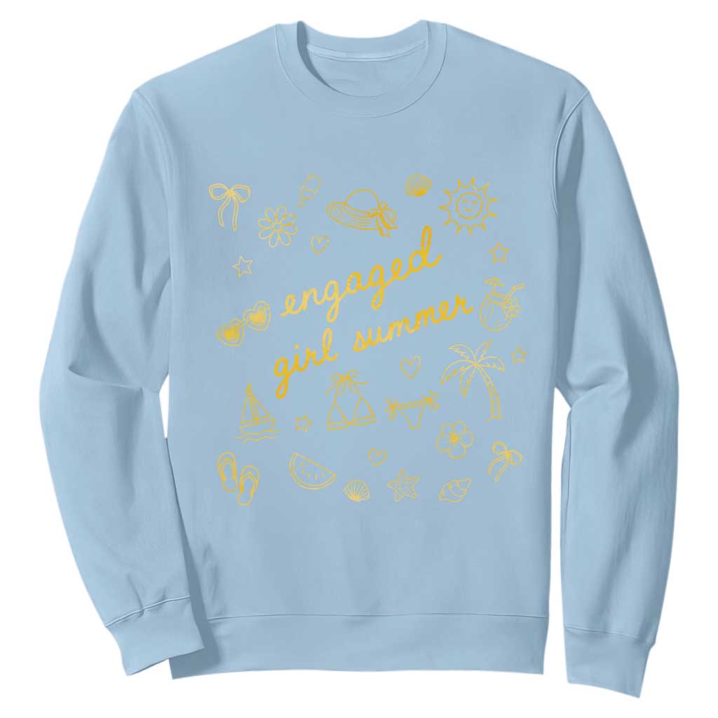 Engaged Girl Summer Sweatshirt Bride To Be Engagement