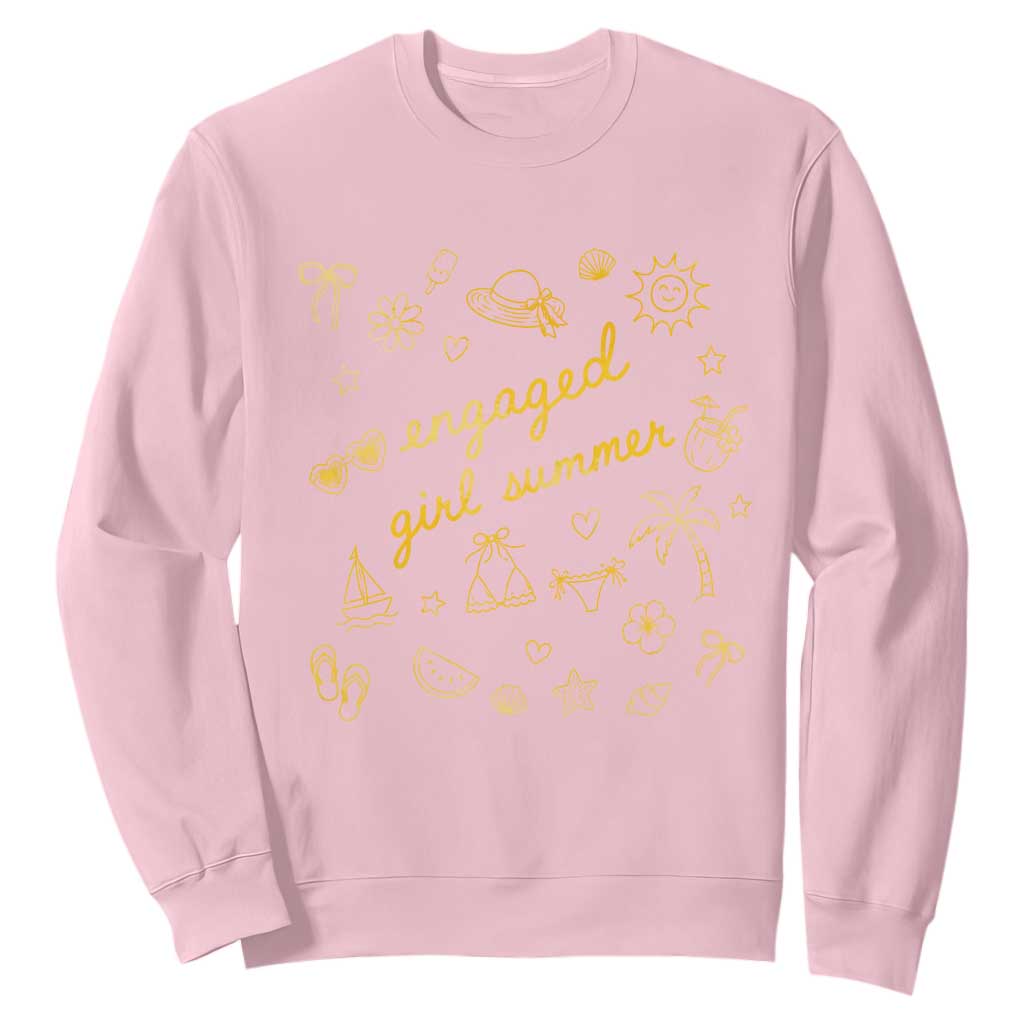 Engaged Girl Summer Sweatshirt Bride To Be Engagement