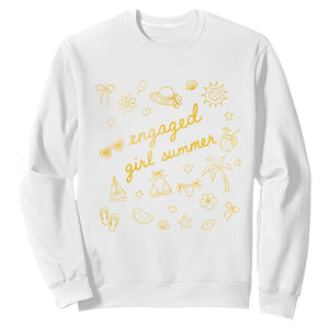 Engaged Girl Summer Sweatshirt Bride To Be Engagement