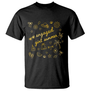Engaged Girl Summer T Shirt Bride To Be Engagement