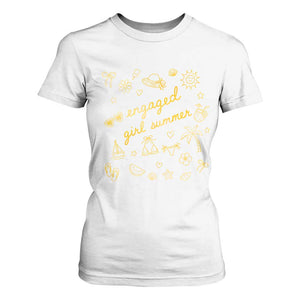 Engaged Girl Summer T Shirt For Women Bride To Be Engagement