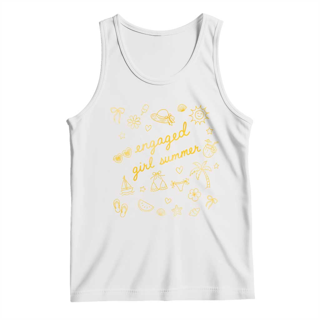 Engaged Girl Summer Tank Top Bride To Be Engagement TS10 White Print Your Wear