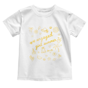Engaged Girl Summer Toddler T Shirt Bride To Be Engagement