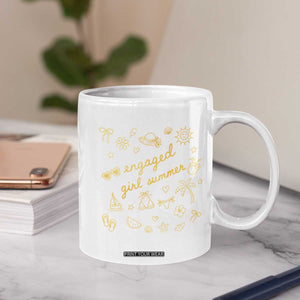 Engaged Girl Summer Coffee Mug Bride To Be Engagement