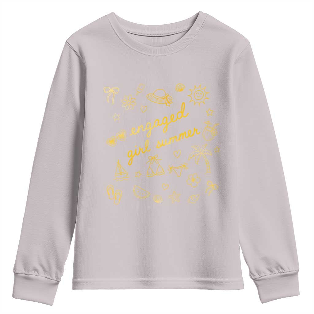 Engaged Girl Summer Youth Sweatshirt Bride To Be Engagement
