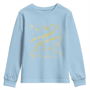 Engaged Girl Summer Youth Sweatshirt Bride To Be Engagement