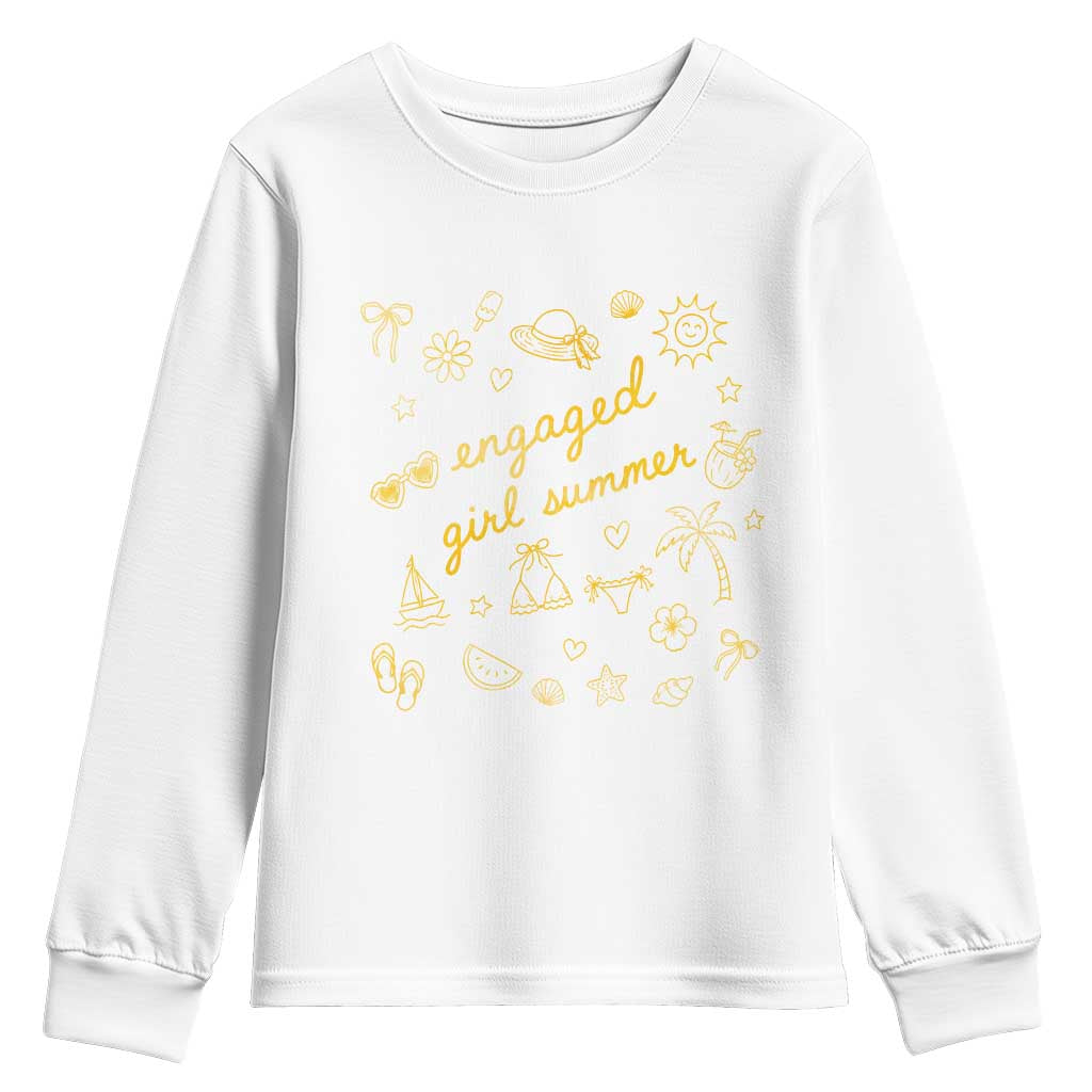 Engaged Girl Summer Youth Sweatshirt Bride To Be Engagement