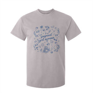Pregnant Girl Summer T Shirt For Kid Summer Goose Beach Pregnancy Announcement Baby Shower