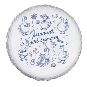 Pregnant Girl Summer Spare Tire Cover Summer Goose Beach Pregnancy Announcement Baby Shower