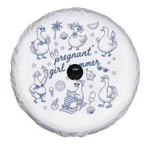 Pregnant Girl Summer Spare Tire Cover Summer Goose Beach Pregnancy Announcement Baby Shower