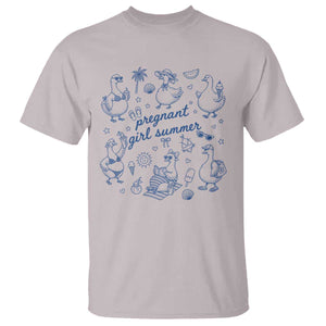 Pregnant Girl Summer T Shirt Summer Goose Beach Pregnancy Announcement Baby Shower