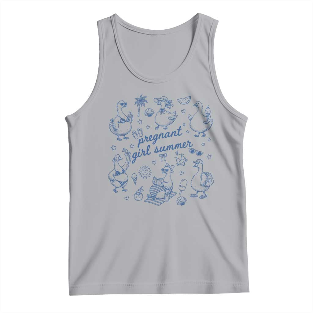 Pregnant Girl Summer Tank Top Summer Goose Beach Pregnancy Announcement Baby Shower