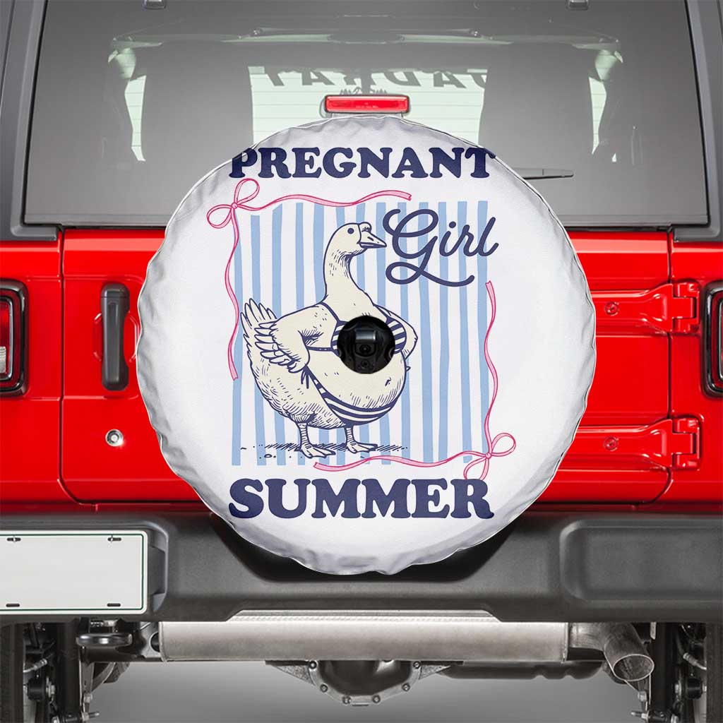 Pregnant Girl Summer Spare Tire Cover Striped Coquette Summer Goose Beach Pregnancy Announcement