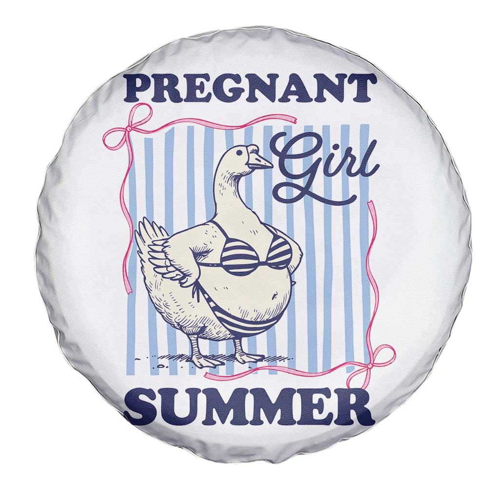 Pregnant Girl Summer Spare Tire Cover Striped Coquette Summer Goose Beach Pregnancy Announcement