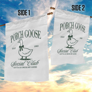Porch Goose Garden Flag Cute Garden Club Vibes Moms Grandmas TS10 Print Your Wear