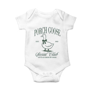 Porch Goose Baby Onesie Cute Garden Club Vibes Moms Grandmas TS10 White Print Your Wear