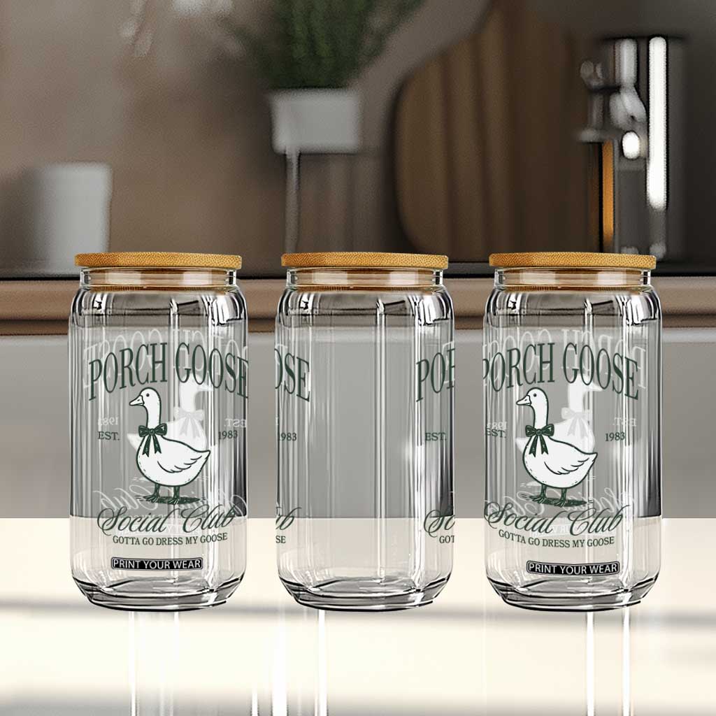 Porch Goose Glass Can Cute Garden Club Vibes Moms Grandmas TS10 Print Your Wear