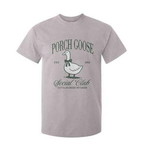 Porch Goose T Shirt For Kid Cute Garden Club Vibes Moms Grandmas TS10 Ice Gray Print Your Wear